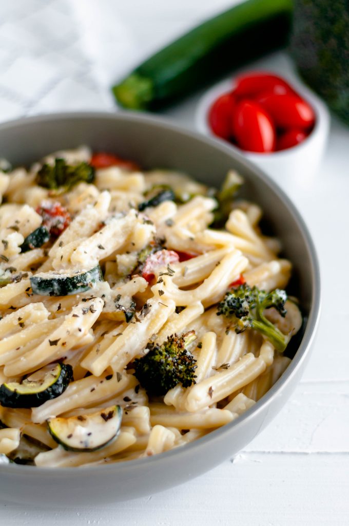 Roasted Mediterranean Veg Pasta